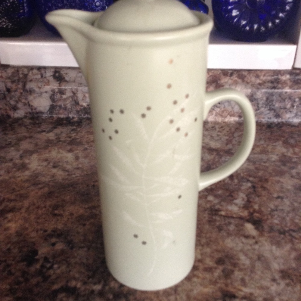 Thomas O'Brien Clay Teapot Snow Leaf